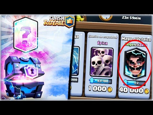 ¡¡ ME SALE MAGO ELECTRICO EN TIENDA, ABRO COFRES Y MEJOR MAZO CON EL MAGO!! Clash Royale [WithZack]