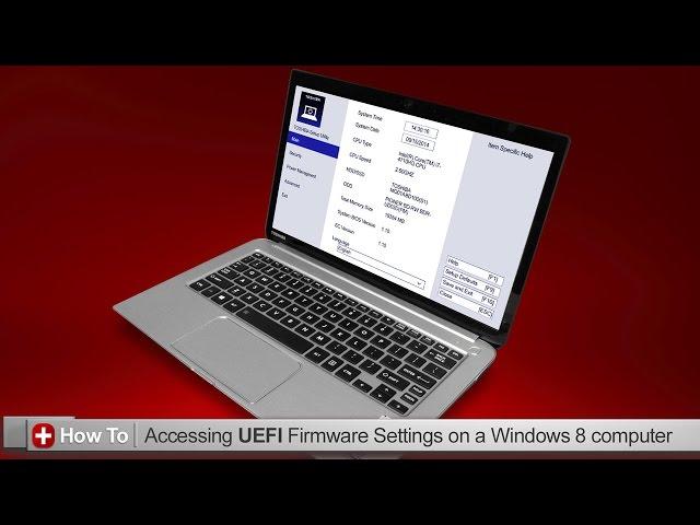 Toshiba How-To: Accessing UEFI firmware settings