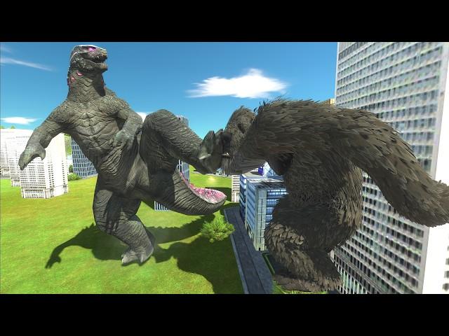 A Day in the Life of Godzilla and Kong! - Animal Revolt Battle Simulator