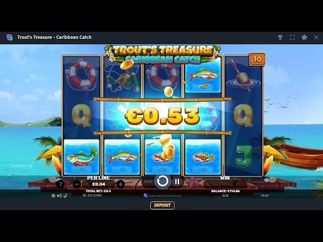 Trout's Treasure   Caribbean Catch - Spinomenal - Review (Dama N.V. Casinos)