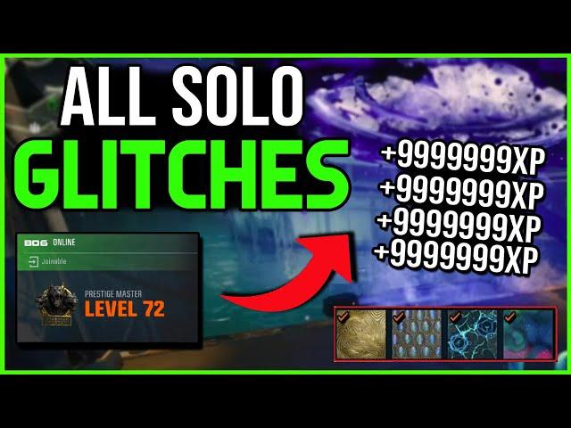 *NEW* SOLO UNLIMITED XP GLITCHES / CAMO GLITCHES BO6 AFTER PATCH EASY NOW WORKING BO6 ZOMBIES GLITCH