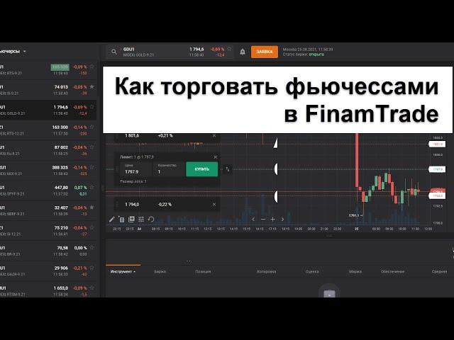 Как торговать фьючерсами через ФинамТрейд / FanamTrade. Новые функции, фишки для скальпинга