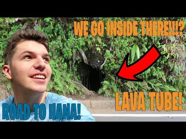 WHAT'S INSIDE A LAVA TUBE! ROAD TO HANA ADVENTURE!