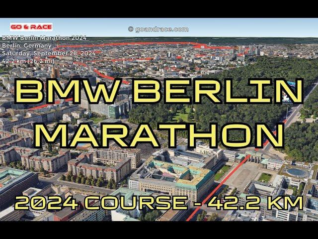 BMW Berlin Marathon 2024: fly over the marathon course!