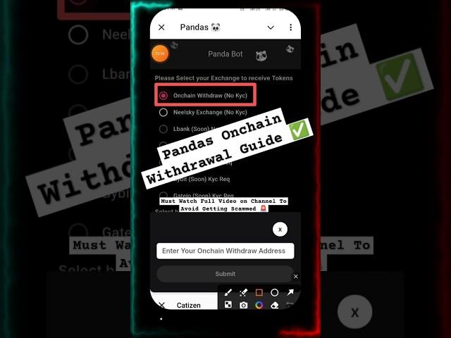 Pandas Airdrop Onchain withdrawal Kaise Kare Guide  : Panda  Withdrawal, Listing and Price Update