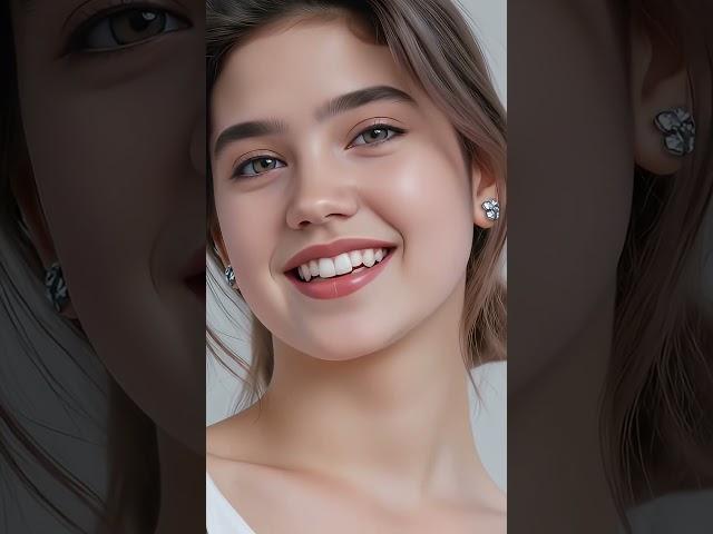 Happy Woman​ 자연의 아름다움 Close-up portrait 