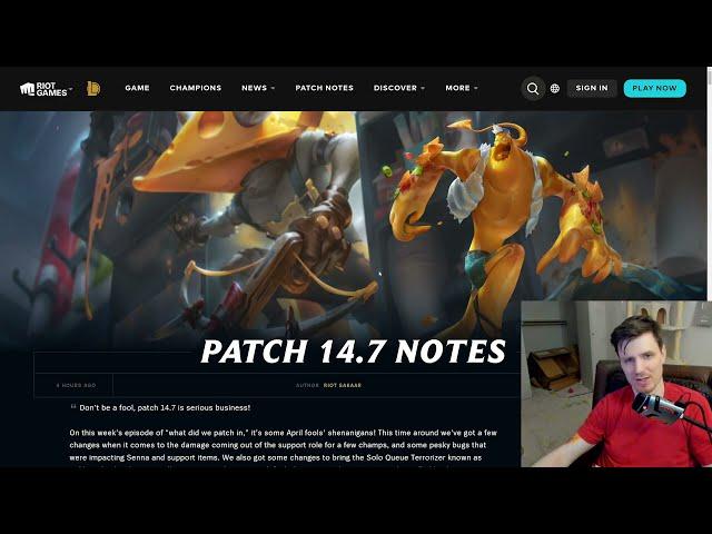 I READ PATCH 14.7 SO YOU DON'T HAVE TO | League of Legends Patch Notes 14.7 Review