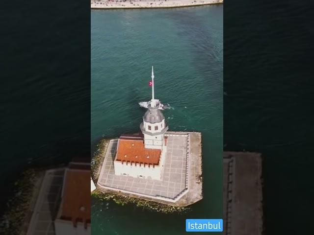 Maiden's Tower (Kiz kulesi) - Uskudar, Istanbul, Turkey  #shorts