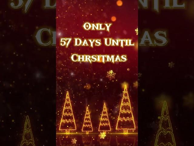 Magical Christmas Countdown 2024 ️️ Only 57 Days Until Christmas #shortsfeed