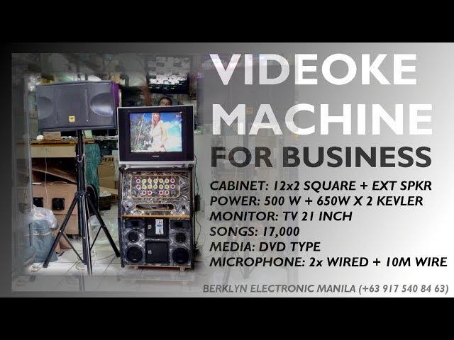 Videoke 12x2 Square Portable + Speakers Kevler Kx650  + Tripod - Berklyn Electronics Manila