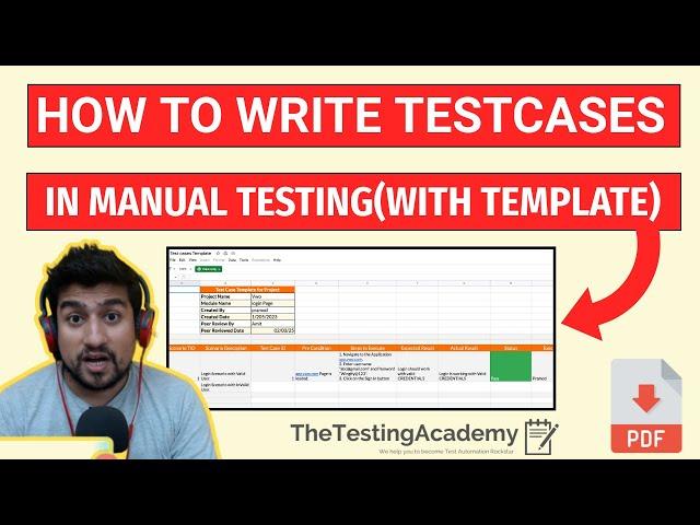 How to Write Test Cases in Manual Testing with Template