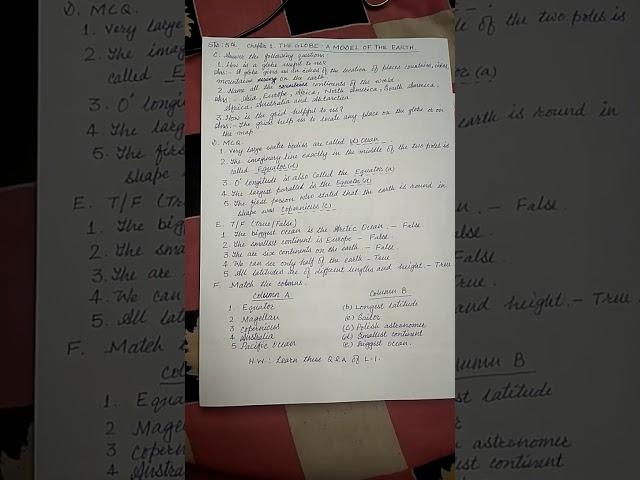 Class:5th. Q& A of L 1 by Amar Nath sir.