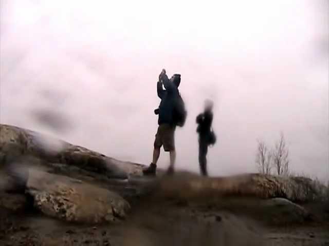 Climbing the MT Beacon Fire tower during Hurricane Sandy 100mph winds!!!!!!!