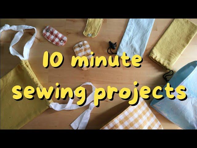 10 Minute Sewing Projects // DIY gift ideas