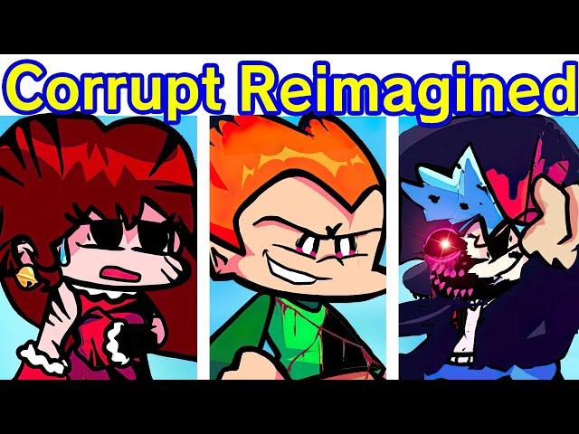 Friday Night Funkin' Corruption: REIMAGINED FULL WEEK + Cutscenes & Ending | Pico vs BF/GF (FNF Mod)