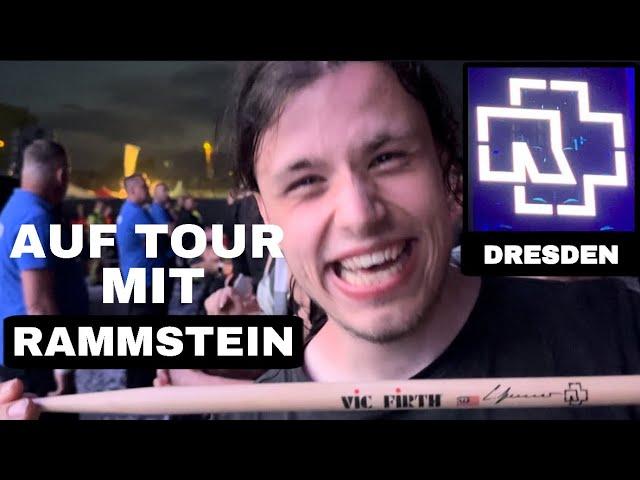 AUF TOUR MIT RAMMSTEIN #1: DRESDEN (Drumstick von Schneider, Pop Up Store und erste Reihe)