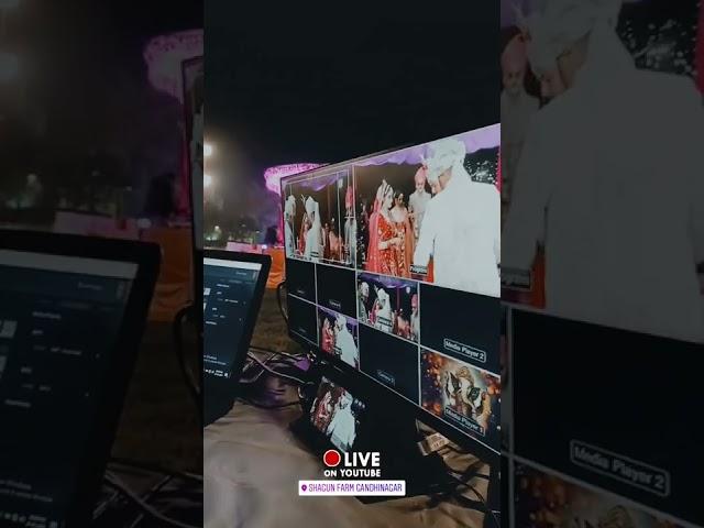  Shagun Farm Gandhinagar || Live Work || wedding ||  Lens of light production