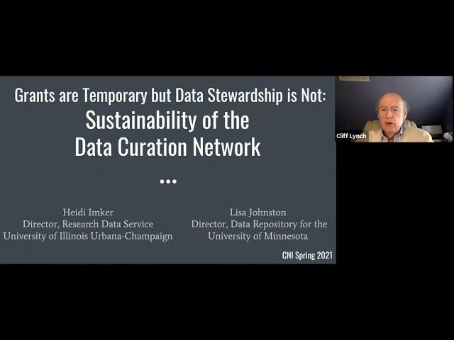 Grants Are Temporary but Data Stewardship Is Not:  Sustainability of the Data Curation Network
