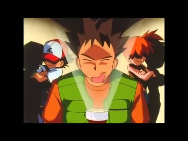 Ash Misty and Brock make fun of Team Rocket