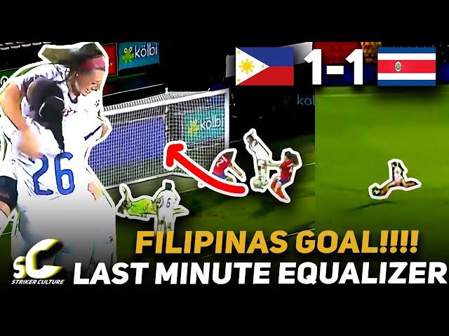 53rd Philippines shocks 37th COSTA RICA with a LAST MINUTE GOAL from 50 yards! FILIPINAS friendly