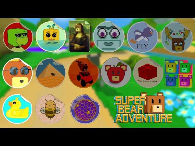 Super Bear Adventure All Stickers