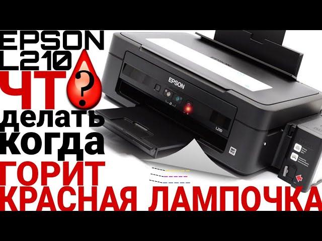 EPSON L210 ГОРИТ КРАСНАЯ ЛАМПОЧКА ЧТО ДЕЛАТЬ ?