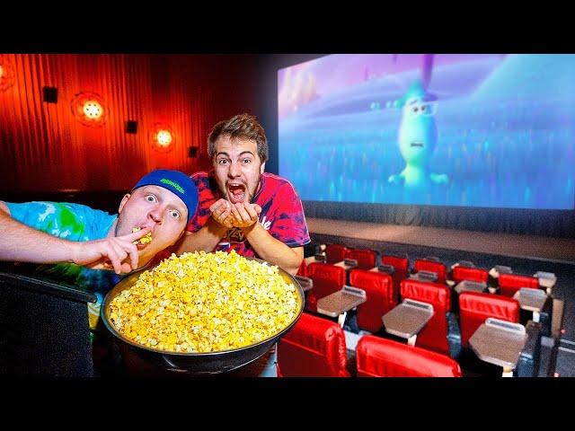 SNEAKING Into A Movie Theater For 24 HOURS!