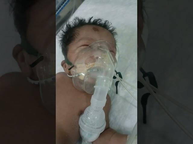 NICU baby being nebulazetion #motivation #video #virals #nursing work #gnm
