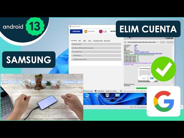 Eliminar Cuenta de Google Todos Los Samsung | Android 13 | 2023