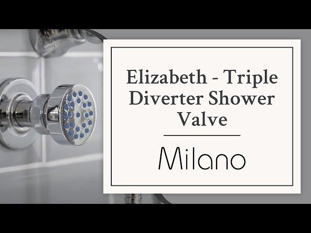 The Elizabeth Triple Diverter Shower Valve | Milano