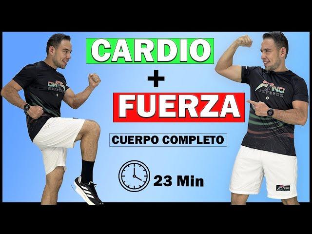 RUTINA de CARDIO y FUERZA Cuerpo Completo (Principiantes)