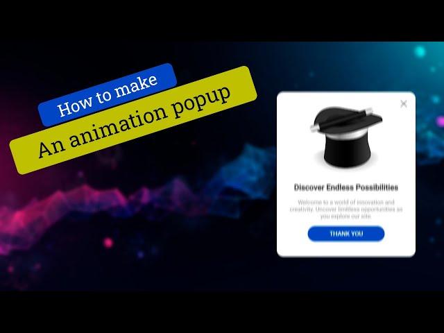 Creating a simple popup with JQuery animation | Modal Box for website