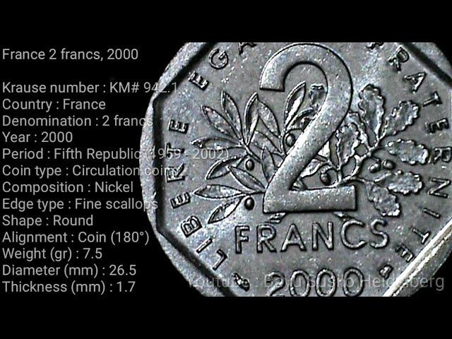 France 2 francs, 2000 #france