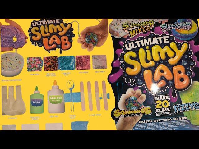 SLIMYGLOOP ULTIMATE SLIME LAB - SQUOOSH-O’S AND FIZZYGLOOP SLIME REVIEW