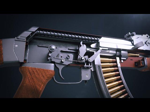 How an AK-47 Works ||Animation