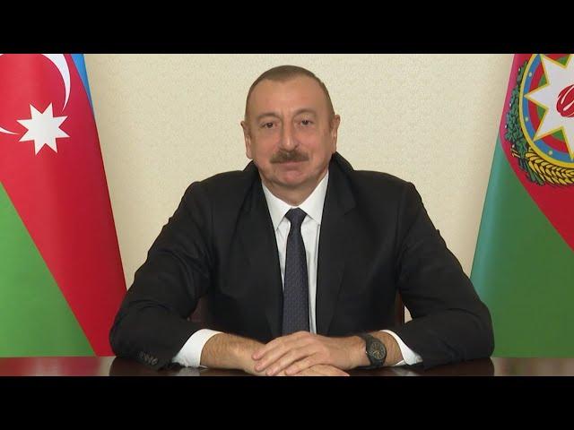 Президент Ильхам Алиев обратился к народу @presidentaz