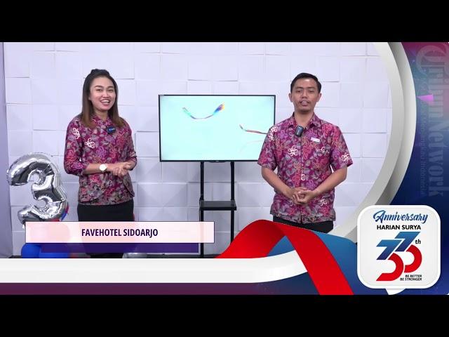 FAVEHOTEL SIDOARJO - UCAPAN SELAMAT HUT ke-33 HARIAN SURYA