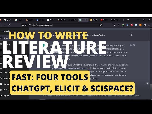 How to write a literature review Super Fast