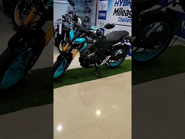 Shorts view  2025 New Yamaha MT15 cyan blue colour #bike #shorts #trending #yamaha #mt15v2 #2025