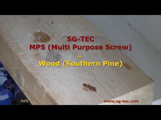 Setting of SG-TEC MPS Multi Purpose Screw in Wood