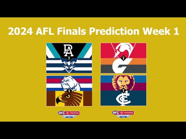 AFL Week 1 2024 Finals Prediction