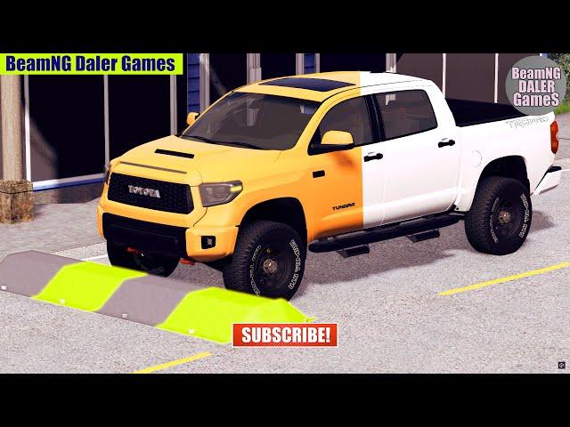 Cars vs Massive Magic Color Speed Bumps #519 BeamNG DALER Games BeamNG.Drive