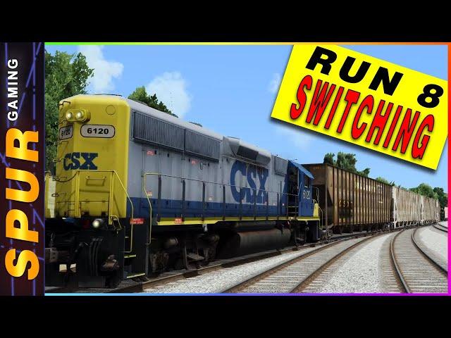 Switching and Kicking Cars on the Railroad | Run 8 Train Simulator Gameplay