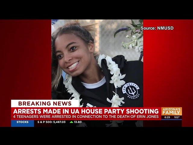 4 teens arrested after deadly UA party shooting in Tucson