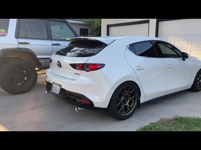 4th Gen 2019+ Mazda 3 Corksport cat back exhaust (Cold start, cold rev, soft launch, drive-by