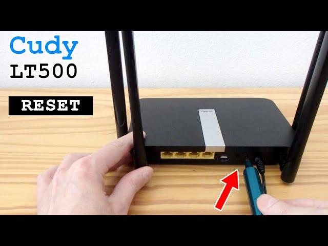 Cudy LT500 4G router Wi-Fi dual band • Factory reset