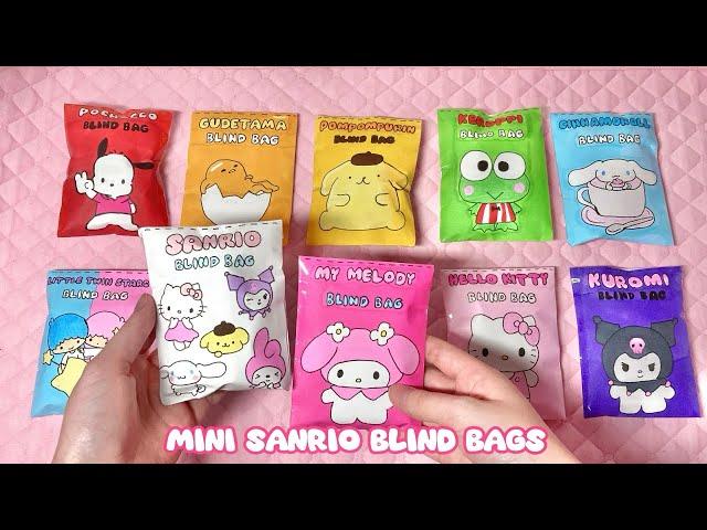 paper diy MINI SANRIO Blind Bags Opening! | ASMR | applefrog