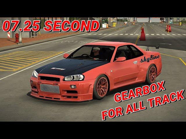 CAR PARKING MULTIPLAYER NEW UPDATE NISSAN SKYLINE GTR R34 W16 ENGINE GEARBOX SETTING 1695HP