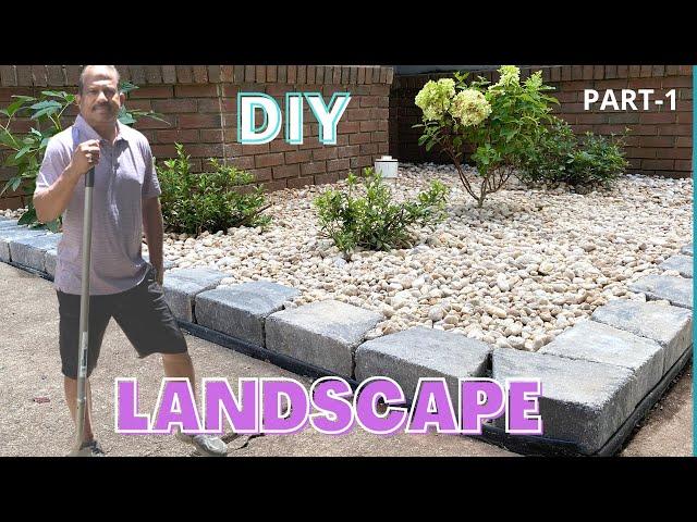 Easy DIY Front Yard Landscape II Easy to do Landscaping idea