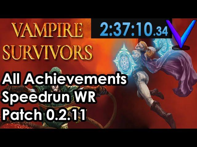 Vampire Survivors 100% Achievement Former World Record (2:37:10) - v0.2.11